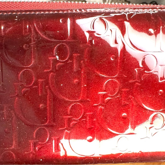 Dior Patent Leather Continental Wallet with Diorissimo Pattern - Picture 11 of 11